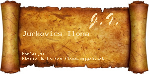 Jurkovics Ilona névjegykártya